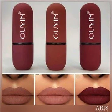 Cosmétique de rouge à lèvres imperméable ultra mat coloré