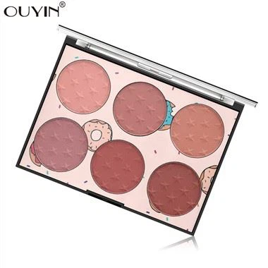 Palette de fards à joues six couleurs Natural Lasting Rouge
